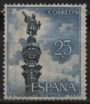 Stamps Spain -  Mezquita de Cordoba Monumento a Colon Barcelona