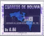 Sellos de America - Bolivia -  Centenario del Sistema Interamericano OEA