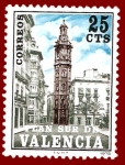 Stamps Spain -  Edifil Valencia 9 Plan Sur Torre de Santa Catalina 0,25 NUEVO