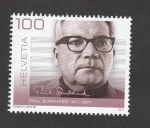 Stamps Switzerland -  100 Aniv. nacimiento de Paul Burhard