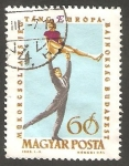 Stamps Hungary -  1541 - Mundial de patinaje artístico, en Budapest