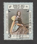 Stamps Laos -  Exposición Internacional Filatélica Madrid 84