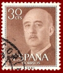 Stamps Spain -  Edifil 1147 Serie básica Franco 0,30