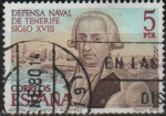 Stamps Spain -  Defensa Naval d´Tenerife. Siglo XVIII 