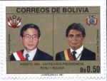 Sellos del Mundo : America : Bolivia : Entrevista Presidencial Bolivia - Peru