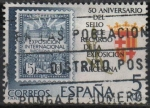 Stamps Spain -  50º aniversario dl sello d´recargo d´l´Exposicion d´Barcelona