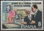 Stamps Spain -  50 aniversario d´l´Primera Exposicion Filatelica Nacional 