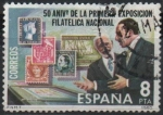 Stamps Spain -  50 aniversario d´l´Primera Exposicion Filatelica Nacional 