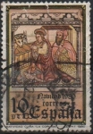 Stamps Spain -  Navidad, Mural gotico d´l´Iglesia d´santa Maria d´Cuiña en Oza d´l´Rios