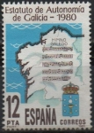 Stamps Spain -  Promulgacion dsl estatuto d´Autonomia d´Galicia