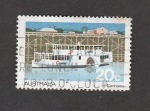 Stamps Australia -  Barco a vapor con rueda motriz