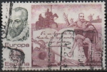 Stamps Spain -  Europa, Cervantes y su obra Don Quijote