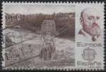 Stamps Spain -  Europa, Torres Quevedo y el transbordador sobre el Niagara