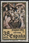 Stamps Spain -  Navidad, La Adoracion