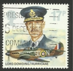 Stamps United Kingdom -  1240 - Lord Dowding, piloto de las Fuerzas Aéreas