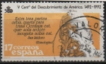 Stamps Spain -  V Centenario dl´descubrimiento d´America 