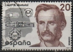 Stamps Spain -  Centenario d´l´muerte d´Narcis Monturiol