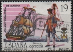 Stamps Spain -  450 Aniversario d´l´creacion dl´cuerpo d´infanteria d´marina