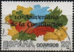 Stamps Spain -  X Aniversario d´l´constitucion Española  d´1978