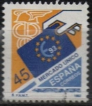 Stamps Spain -  Mercado Unico Europeo