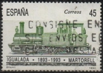 Sellos de Europa - Espa�a -  I centenario dl´ferrocarril Igualada-Martorel