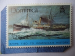 Sellos del Mundo : America : Dominica : Ships Tied To  Dominicas´s  History - Royal Mail steamert 