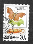 Sellos de Asia - Corea del norte -  2991 - Mariposa