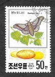 Stamps North Korea -  2994 - Mariposa