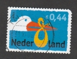 Stamps Netherlands -  Cigüeña