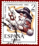 Stamps Spain -  Edifil 1673 Año santo compostelano 1965 2