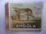 Stamps Angola -  Leopardo - Panthera (Pardus shortridgei) - Fauna Africana.