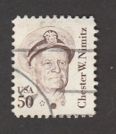 Stamps United States -  Chester W. Nimitz, Almirante