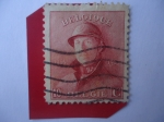 Stamps Europe - Belgium -  King Albert 1 (Con Casco) - Alemania- Bélgica - Batalla de Lieja -1914-1918