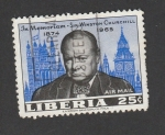 Stamps Liberia -  In memoriam Sir Winston Churchill