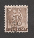 Stamps India -  Dos figuritas humanas