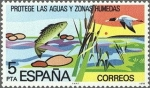 Stamps Spain -  2470 - Protección de la naturaleza - Protege las aguas y zonas humedas
