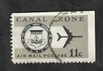 Sellos de America - Panam -  Canal Zone - 43 - Avión