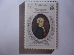 Stamps Dominica -  Franz Joseph Haydn (1732-1809) Austriaco, musico y compositor- 150 Aniversario de Muerte de Ludwig V