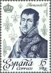 Stamps Spain -  2501 - Reyes de España, Casa de Borbón - Fernando VII