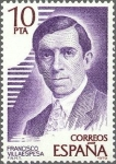 Stamps Spain -  2514 - Personajes españoles - Francisco Villaespesa (1877-1936)