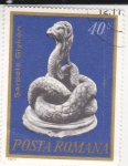 Stamps Romania -  Artesanía-serpiente Glykon