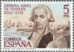 Stamps Spain -  2536 - Defensa naval de Tenerife. Siglo XVIII