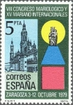 Stamps Spain -  2543 - VIII Congreso Mariológico y XV Mariano Internacional en Zaragoza