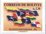 Sellos del Mundo : America : Bolivia : XII Juegos deportivos bolivarianos 1993