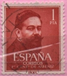 Stamps Spain -  I Centenario dl nacimiento d´Issac Albeniz