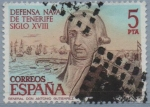 Stamps Spain -  Defensa Naval d´Tenerife. Siglo XVIII 