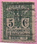 Stamps Spain -  Escudo d´l´Ciudad