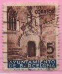 Stamps Spain -  Puerta Gotica dl´Ayuntamiento