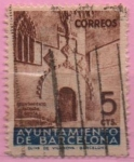 Stamps Spain -  Puerta Gotica dl´Ayuntamiento