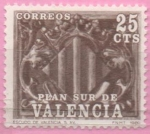 Stamps Spain -  Escudo d´Valencia